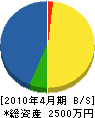 藤ノ木電機 貸借対照表 2010年4月期