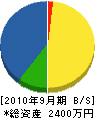 杉本工芸社 貸借対照表 2010年9月期