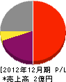 丸栄山下組 損益計算書 2012年12月期
