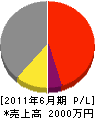 福田工業 損益計算書 2011年6月期