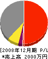 内田総業 損益計算書 2008年12月期
