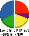 丸金金澤建設工業 貸借対照表 2012年12月期