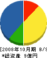 三晃 貸借対照表 2008年10月期