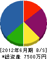 吉田重機工業 貸借対照表 2012年6月期