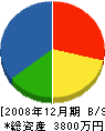 谷中幹工務店 貸借対照表 2008年12月期