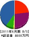 横山電気 貸借対照表 2011年6月期