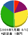矢作組 貸借対照表 2009年5月期