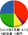 田中組 貸借対照表 2010年5月期