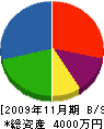 前田電設 貸借対照表 2009年11月期
