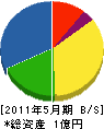 米田電気商会 貸借対照表 2011年5月期