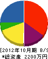 桜造園土木 貸借対照表 2012年10月期