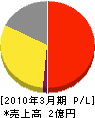上野建材 損益計算書 2010年3月期