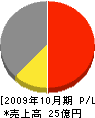 山本鉄工所 損益計算書 2009年10月期