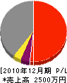 上坂工務店 損益計算書 2010年12月期