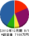 長谷川設備 貸借対照表 2012年12月期