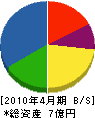平田組 貸借対照表 2010年4月期