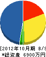 成忠テクノス 貸借対照表 2012年10月期