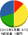 三道興安社 貸借対照表 2012年6月期
