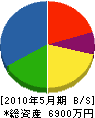 川本工務店 貸借対照表 2010年5月期