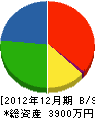 日昭住設 貸借対照表 2012年12月期