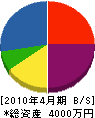 小沢建設 貸借対照表 2010年4月期