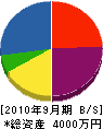 倉田建設 貸借対照表 2010年9月期