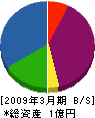 岡憲塗装 貸借対照表 2009年3月期