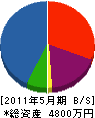 ヤマグチ 貸借対照表 2011年5月期