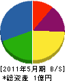斉藤土木 貸借対照表 2011年5月期