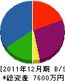 中野組 貸借対照表 2011年12月期