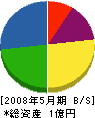 花山組 貸借対照表 2008年5月期