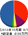 環栄 貸借対照表 2012年10月期
