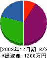 カワシマ電設 貸借対照表 2009年12月期