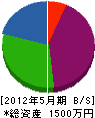 稲田工務店 貸借対照表 2012年5月期