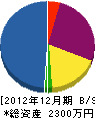 佐藤組 貸借対照表 2012年12月期