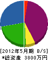 樋田工務店 貸借対照表 2012年5月期