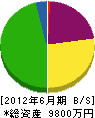 伊原興業 貸借対照表 2012年6月期