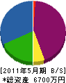 丸福木工 貸借対照表 2011年5月期