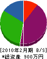丸進田口塗装工業 貸借対照表 2010年2月期