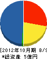 長崎大建 貸借対照表 2012年10月期