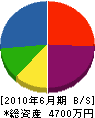 竹内鉄工 貸借対照表 2010年6月期