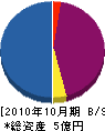 福丸興業 貸借対照表 2010年10月期