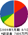 井＊川工務店 貸借対照表 2009年5月期