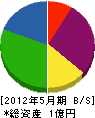 池田電気工事 貸借対照表 2012年5月期