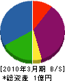昭和テックス 貸借対照表 2010年3月期