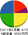 東日本浄化槽管理センター 貸借対照表 2011年6月期