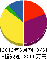 青高土建 貸借対照表 2012年6月期