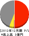 大嶋商会 損益計算書 2012年12月期