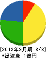 八栄電設 貸借対照表 2012年9月期