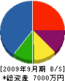 染谷建工サービス 貸借対照表 2009年9月期